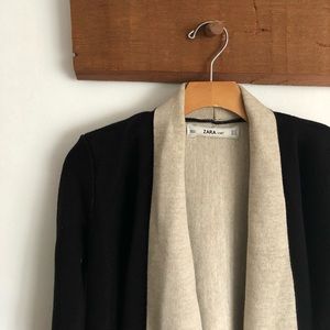 Zara Knit Sweater Coat